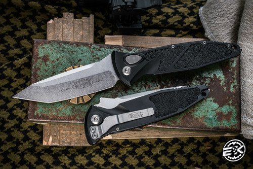 Microtech Socom Elite Automatic Folding Knife 4" Tanto Stonewash 161A-10