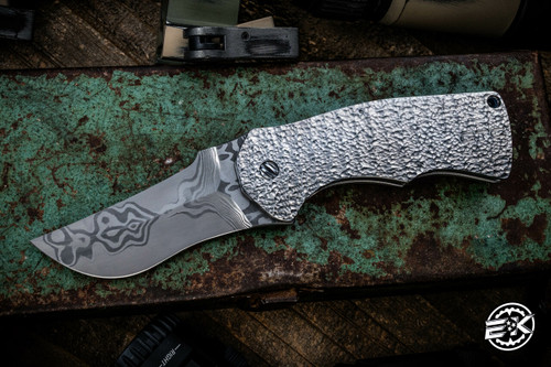  GTC Knives "Young Cowboy" Titanium Textured 3" MagnaCut Core San Mai 