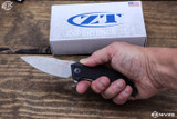 Zero Tolerance 0357 Assisted Open Flipper 3.25" Stonewash ZT0357