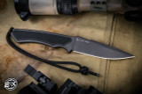 Spartan Blades Phrike Self-Defense Fixed Blade Knife Black G10 4.25" MagnaCut DLC w/ Black Kydex  SB17
