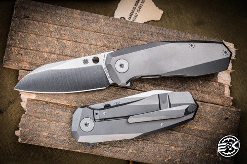 Spyderco Techno 3 Flipper Folding Knife Titanium 2.6" XHP Satin  C158TIP3